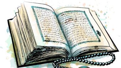 القران رسم ملون